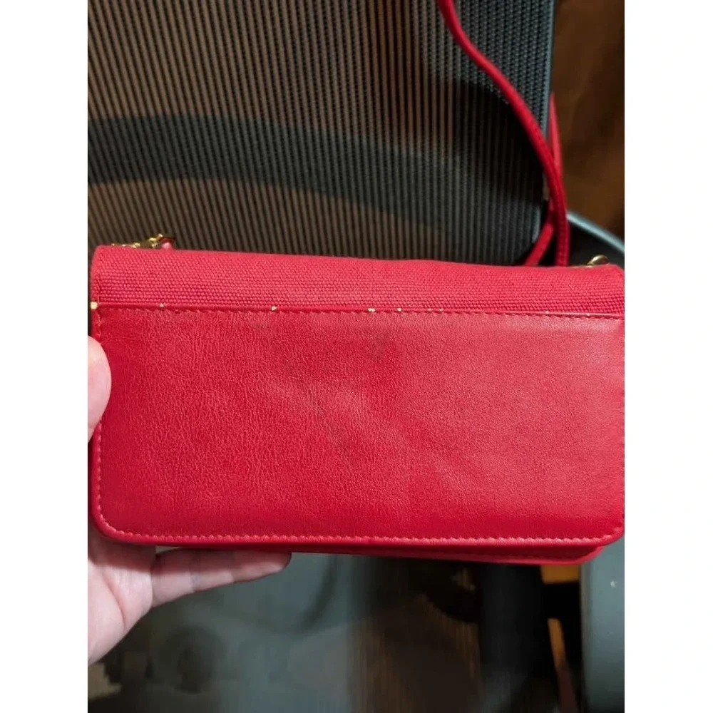 Betty Boop Red Rhinestone Crossbody Wallet Purse Clutch Bag Studded‎ Glam